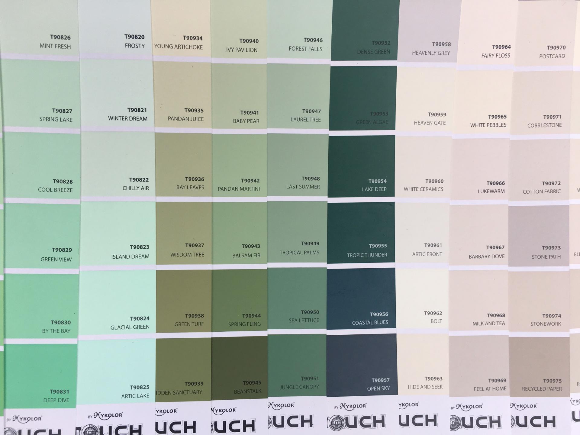 sơn mykolor màu xanh